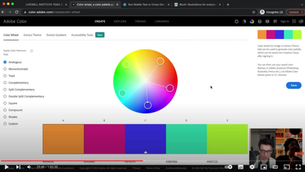 様々な組み合わせのカラーパレットを作成してくれるツール「Adobe Color」の紹介